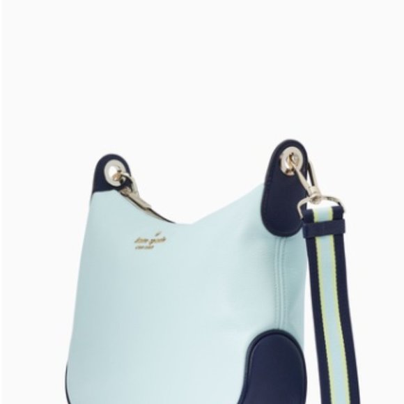 KATE SPADE KA799 ROSIE COLORBLOCK PEBBLED CROSSBODY, TURQUOISE, - Picture 2 of 5